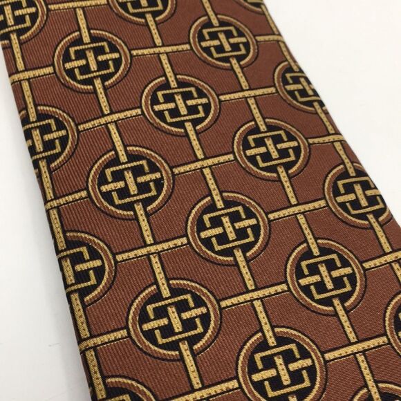 Vintage Smithsonian Institution By Prince Consort Floor Tile  Silk Tie - Picture 13 of 15